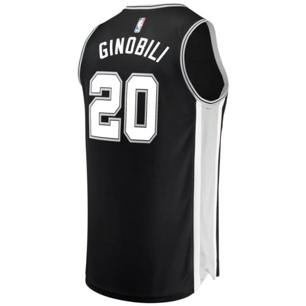 Manu Ginobili San Antonio Spurs Fanatics Branded Youth Fast Break Replica Jersey Black - Icon Edition
