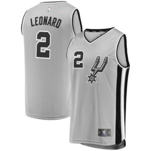 Kawhi Leonard San Antonio Spurs Fanatics Branded Youth Fast Break Replica Jersey Silver - Statement Edition