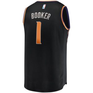 Devin Booker Phoenix Suns Fanatics Branded Youth Fast Break Replica Jersey Black - Statement Edition