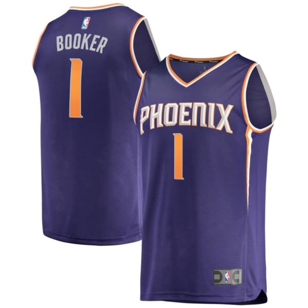 Devin Booker Phoenix Suns Fanatics Branded Youth Fast Break Replica Jersey Purple - Icon Edition