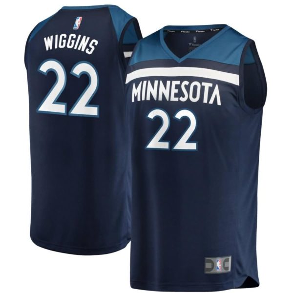 Andrew Wiggins Minnesota Timberwolves Fanatics Branded Youth Fast Break Replica Jersey Blue - Icon Edition