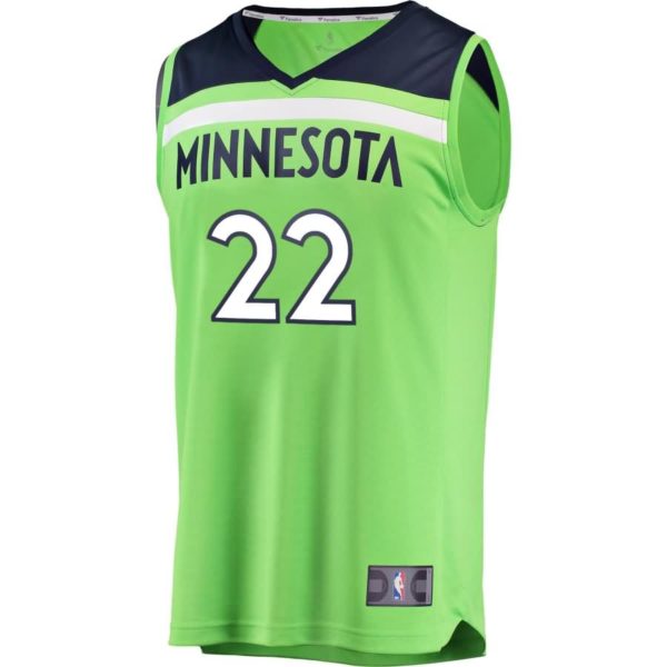 Andrew Wiggins Minnesota Timberwolves Fanatics Branded Youth Fast Break Replica Jersey Neon Green - Statement Edition