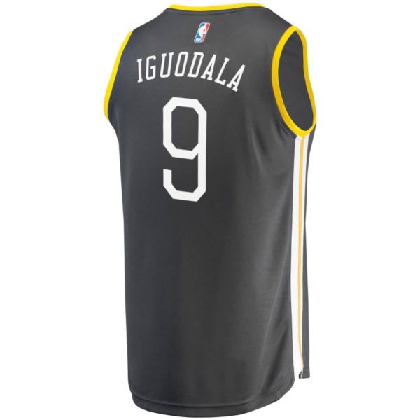 Andre Iguodala Golden State Warriors Fanatics Branded Youth Fast Break Replica Jersey Black - Statement Edition