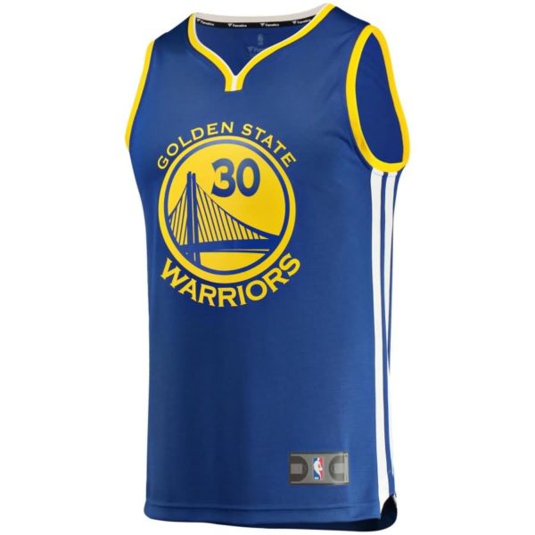 Stephen Curry Golden State Warriors Fanatics Branded Youth Fast Break Replica Jersey Royal - Icon Edition
