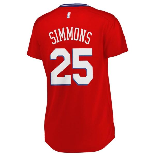 Ben Simmons Philadelphia 76ers Fanatics Branded Women's Fast Break Replica Statement Edition Jersey - Red