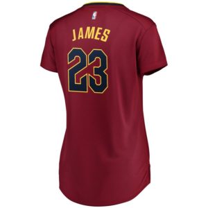 LeBron James Cleveland Cavaliers Fanatics Branded Women's Fast Break Iconic Edition Jersey - Wine