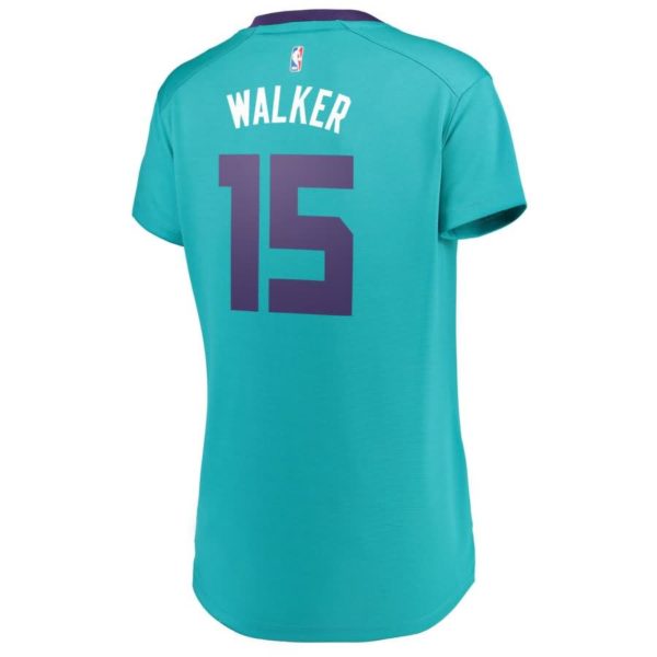 Kemba Walker Charlotte Hornets Fanatics Branded Women's Fast Break Replica Statement Edition Jersey Teal - Icon Edition
