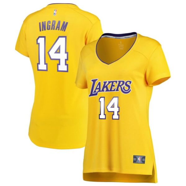 Brandon Ingram Los Angeles Lakers Fanatics Branded Women's Fast Break Replica Jersey Gold - Icon Edition