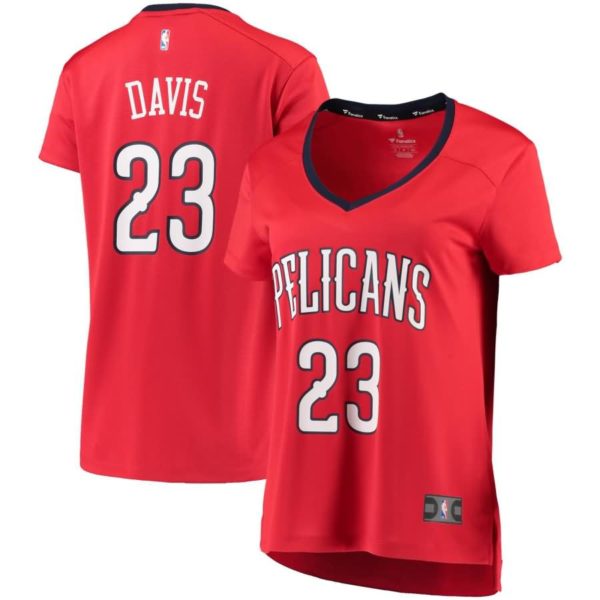 Anthony Davis New Orleans Pelicans Fanatics Branded Women's Fast Break Replica Statement Edition Jersey - Red