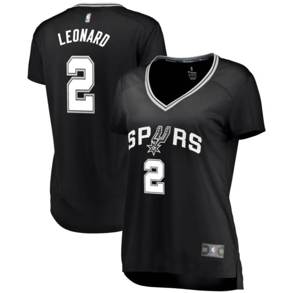 Kawhi Leonard San Antonio Spurs Fanatics Branded Women's Fast Break Replica Jersey Black - Icon Edition