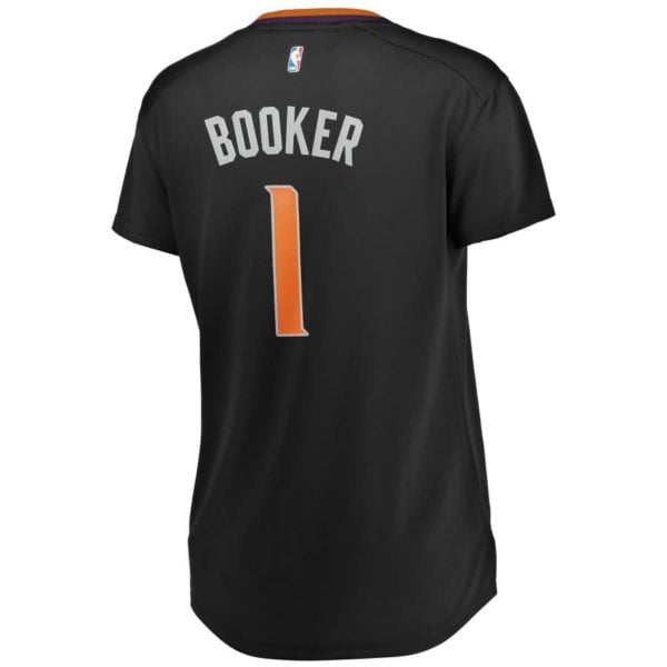 Devin Booker Phoenix Suns Fanatics Branded Women's Fast Break Replica Statement Edition Jersey - Black