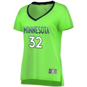 Karl-Anthony Towns Minnesota Timberwolves Fanatics Branded Women's Fast Break Replica Statement Edition Jersey - Neon Green