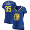 Kevin Durant Golden State Warriors Fanatics Branded Women's Fast Break Replica Jersey Royal - Icon Edition