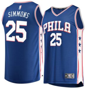 Ben Simmons Philadelphia 76ers Fanatics Branded Fast Break Replica Jersey Royal - Icon Edition