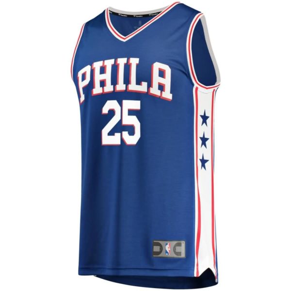 Ben Simmons Philadelphia 76ers Fanatics Branded Fast Break Replica Jersey Royal - Icon Edition