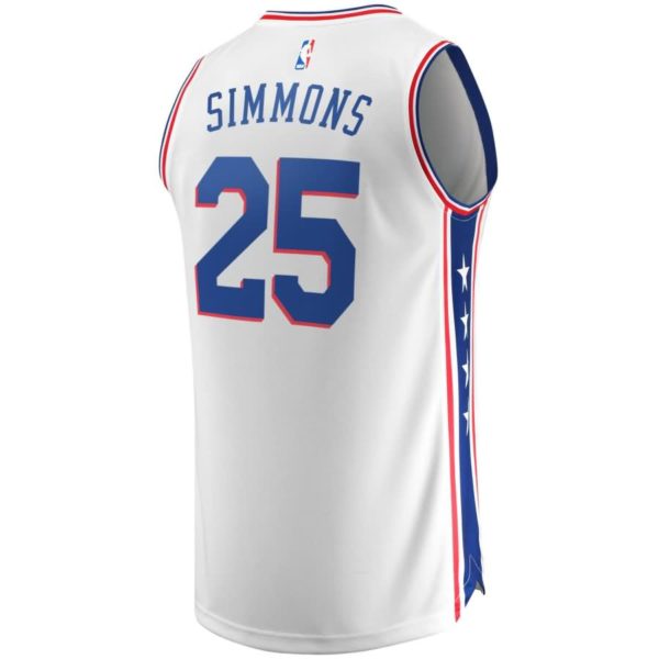 Ben Simmons Philadelphia 76ers Fanatics Branded Fast Break Replica Jersey White - Association Edition