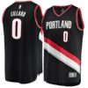 Damian Lillard Portland Trail Blazers Fanatics Branded Fast Break Replica Jersey Black - Icon Edition