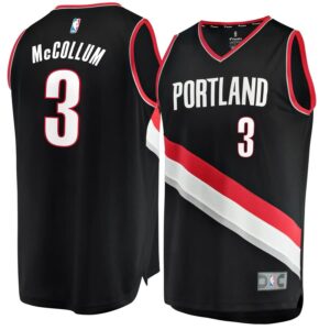 C.J. McCollum Portland Trail Blazers Fanatics Branded Fast Break Replica Jersey Black - Icon Edition