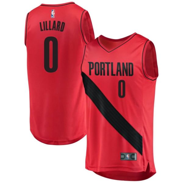 Damian Lillard Portland Trail Blazers Fanatics Branded Fast Break Replica Jersey Red - Statement Edition