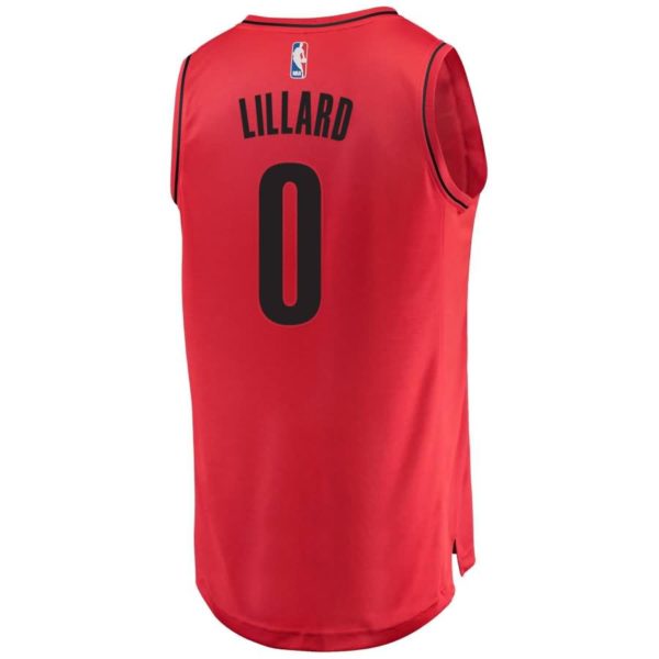 Damian Lillard Portland Trail Blazers Fanatics Branded Fast Break Replica Jersey Red - Statement Edition