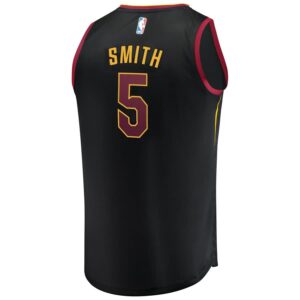 JR Smith Cleveland Cavaliers Fanatics Branded Fast Break Replica Jersey Black - Statement Edition