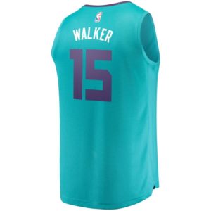 Kemba Walker Charlotte Hornets Fanatics Branded Fast Break Replica Jersey Teal - Icon Edition