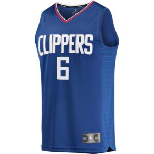 DeAndre Jordan LA Clippers Fanatics Branded Fast Break Replica Jersey Blue - Icon Edition