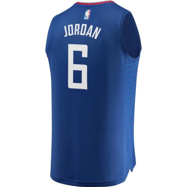 DeAndre Jordan LA Clippers Fanatics Branded Fast Break Replica Jersey Blue - Icon Edition