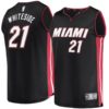 Hassan Whiteside Miami Heat Fanatics Branded Fast Break Replica Jersey Black - Icon Edition