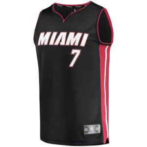 Goran Dragic Miami Heat Fanatics Branded Fast Break Replica Jersey Black - Icon Edition