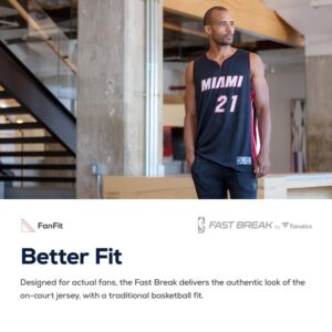 Hassan Whiteside Miami Heat Fanatics Branded Fast Break Replica Jersey Red - Statement Edition