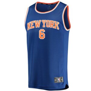Kristaps Porzingis New York Knicks Fanatics Branded Fast Break Replica Jersey Royal - Icon Edition