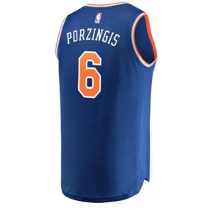 Kristaps Porzingis New York Knicks Fanatics Branded Fast Break Replica Jersey Royal - Icon Edition