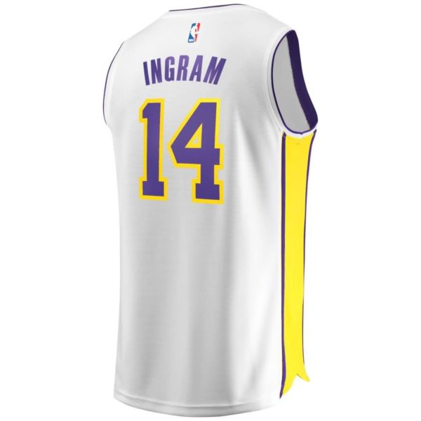 Brandon Ingram Los Angeles Lakers Fanatics Branded Fast Break Replica Jersey White - Association Edition