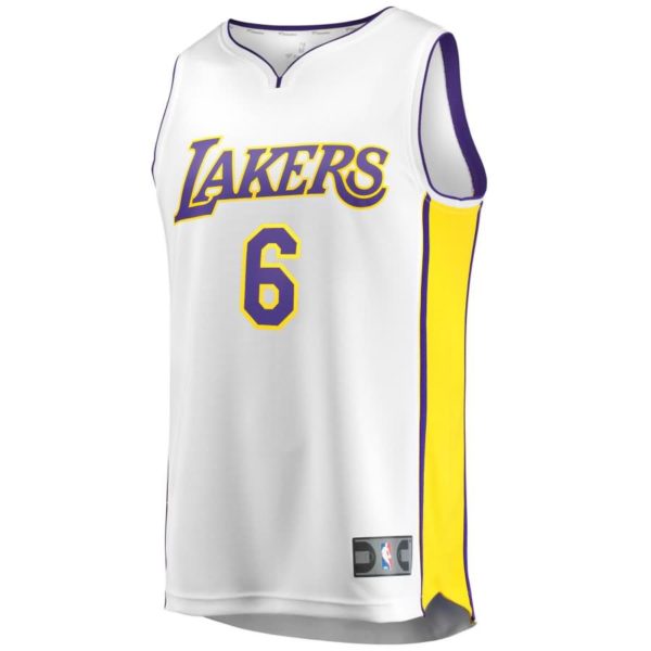 Jordan Clarkson Los Angeles Lakers Fanatics Branded Fast Break Replica Jersey White - Association Edition