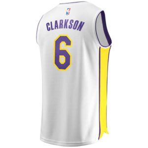 Jordan Clarkson Los Angeles Lakers Fanatics Branded Fast Break Replica Jersey White - Association Edition