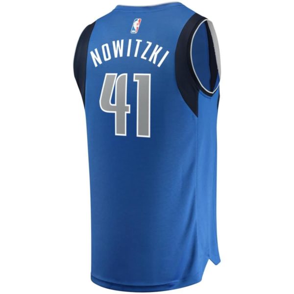 Dirk Nowitzki Dallas Mavericks Fanatics Branded Fast Break Replica Jersey Blue - Icon Edition