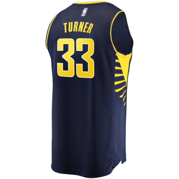 Myles Turner Indiana Pacers Fanatics Branded Fast Break Replica Jersey Navy - Icon Edition