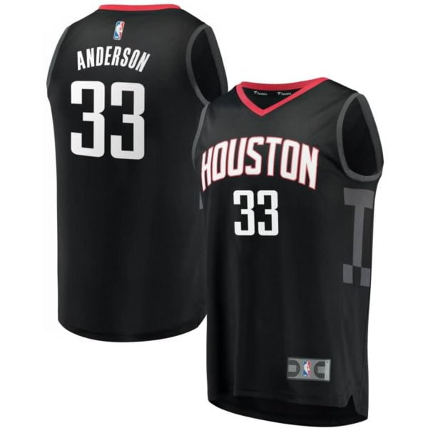 Ryan Anderson Houston Rockets Fanatics Branded Fast Break Replica Jersey Black - Statement Edition