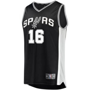 Pau Gasol San Antonio Spurs Fanatics Branded Fast Break Replica Jersey Black - Icon Edition