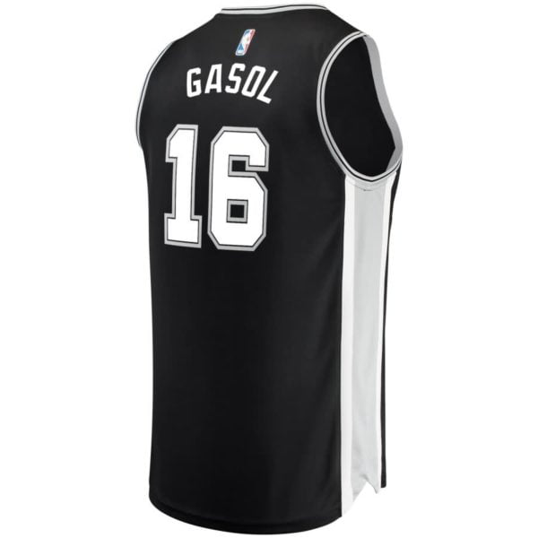 Pau Gasol San Antonio Spurs Fanatics Branded Fast Break Replica Jersey Black - Icon Edition