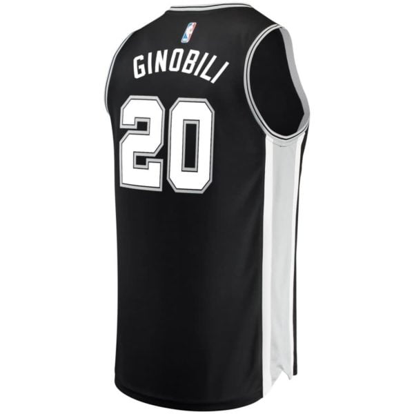 Manu Ginobili San Antonio Spurs Fanatics Branded Fast Break Replica Jersey Black - Icon Edition