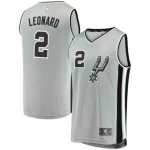Kawhi Leonard San Antonio Spurs Fanatics Branded Fast Break Replica Jersey Silver - Statement Edition