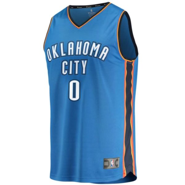 Russell Westbrook Oklahoma City Thunder Fanatics Branded Fast Break Replica Jersey Blue - Icon Edition