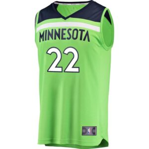 Andrew Wiggins Minnesota Timberwolves Fanatics Branded Fast Break Replica Jersey Neon Green - Statement Edition