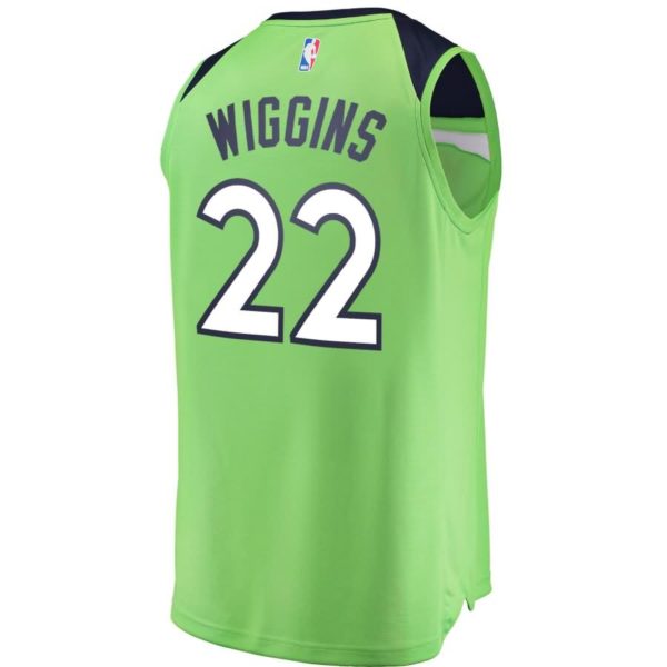 Andrew Wiggins Minnesota Timberwolves Fanatics Branded Fast Break Replica Jersey Neon Green - Statement Edition