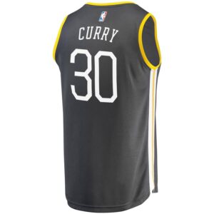 Stephen Curry Golden State Warriors Fanatics Branded Fast Break Replica Jersey Charcoal - Statement Edition
