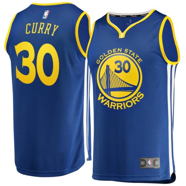 Stephen Curry Golden State Warriors Fanatics Branded Fast Break Replica Jersey Royal - Icon Edition