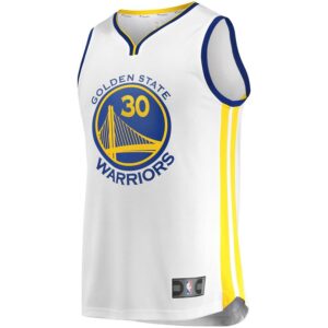 Stephen Curry Golden State Warriors Fanatics Branded Fast Break Replica Jersey White - Association Edition