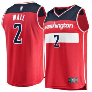 John Wall Washington Wizards Fanatics Branded Fast Break Replica Jersey Red - Icon Edition